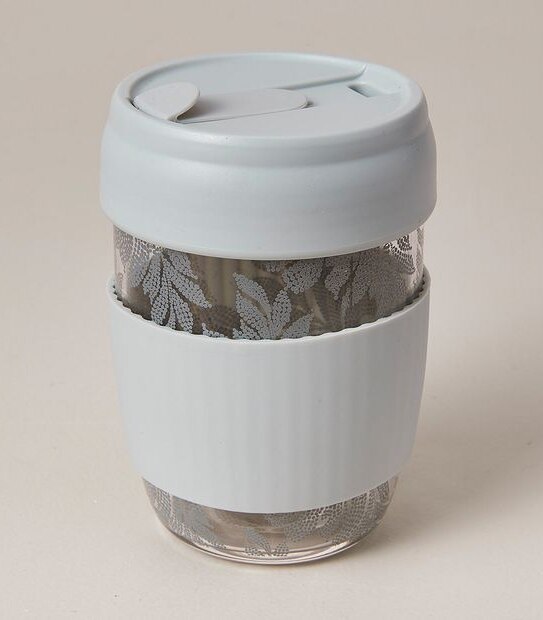 330ml Glass Travel Cup