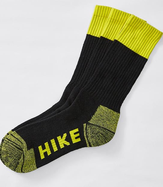 3 Pack Work Technology Hike Socks - Yellow