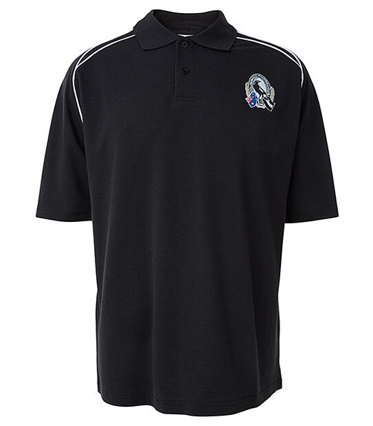 Men's Short Sleeve AFL Pique Polo - Collingwood Magpies