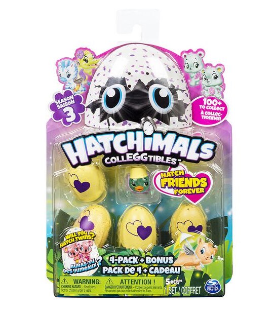 Hatchimals CollEGGtibles Season 3 - 4-pack + Bonus - Assorted*