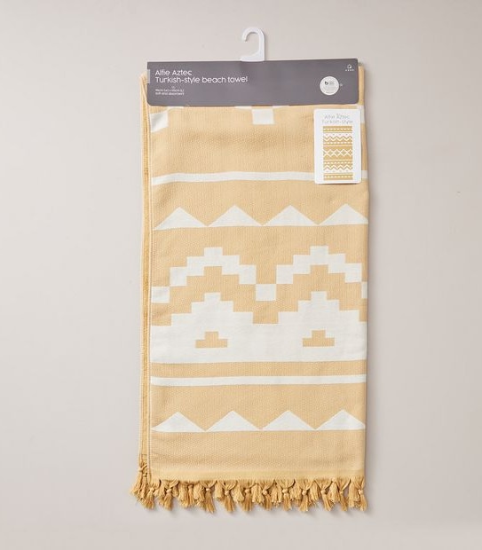 Alfie Aztec Jacquard Beach Towel