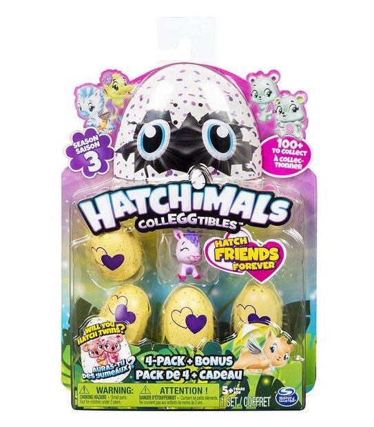 Hatchimals CollEGGtibles Season 3 - 4-pack + Bonus - Assorted*