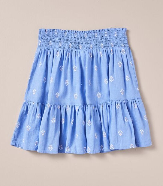Linen Blend Floral Skirt Target Australia
