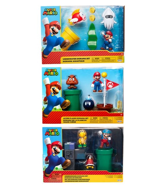 Nintendo Super Mario 2.5" Diorama Playset Assorted