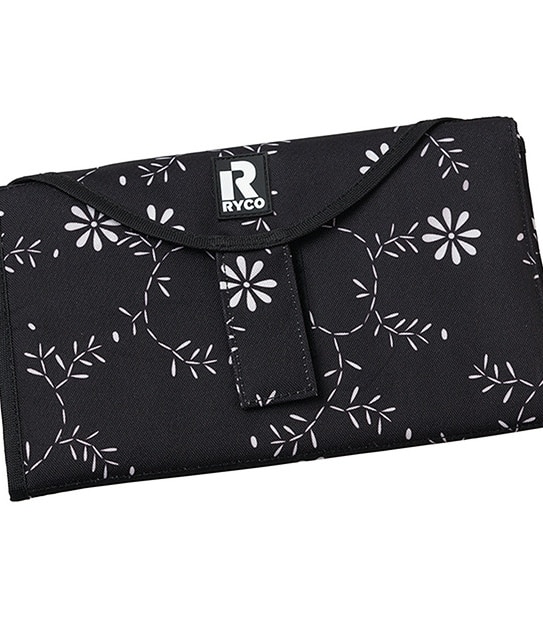 Ryco Climbing Floral Deluxe Change Mat - Black/White