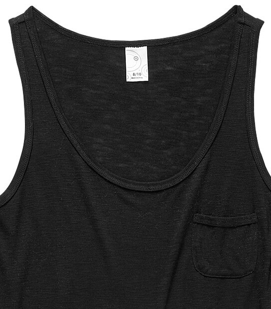 Essentials Black Sleep Slub Singlet