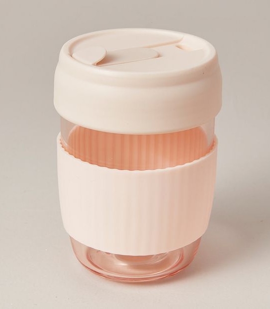 330ml Glass Travel Cup