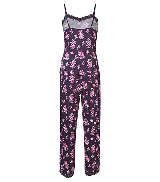 Floral Pyjama Set - Purple