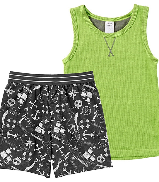 Boys' Short Pyjama Set - Green