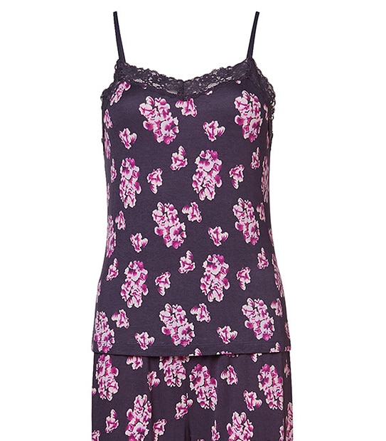 Floral Pyjama Set - Purple