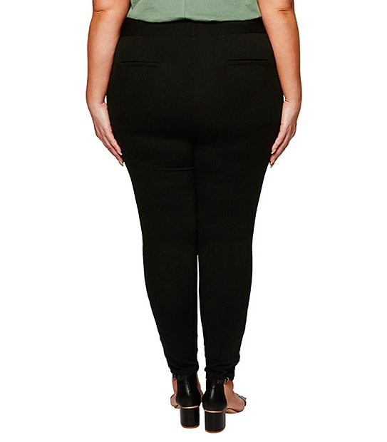 Belle Curve Ponte Treggings - Black