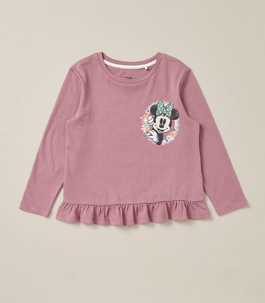 Disney Minnie Mouse Frill Hem Top