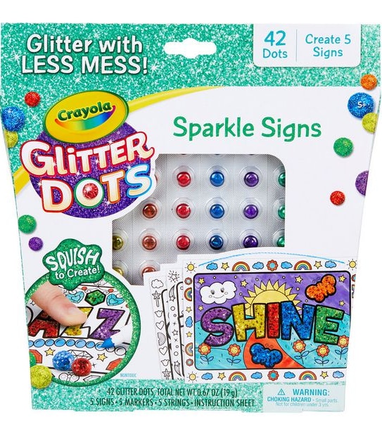 Crayola Glitter Dots Sparkle Signs