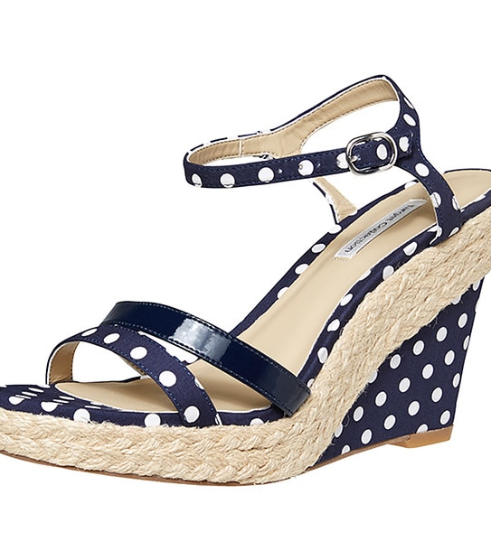 Vortex Wedge Sandals - Navy Spot
