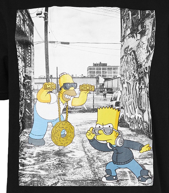 Men's Simpsons T-Shirt - Black