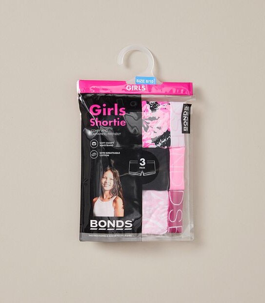 3 Pack Bonds Shortie