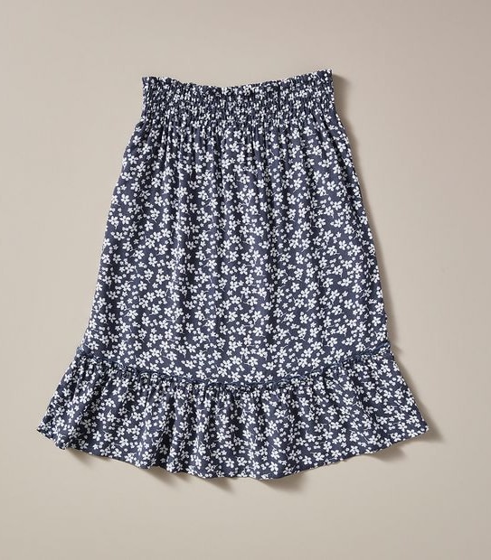 Shirred Waist Skirt