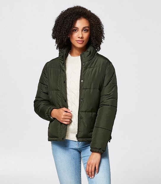 Puffer Jacket - Khaki