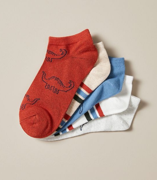 5 Pack Organic Cotton Low Cut Socks