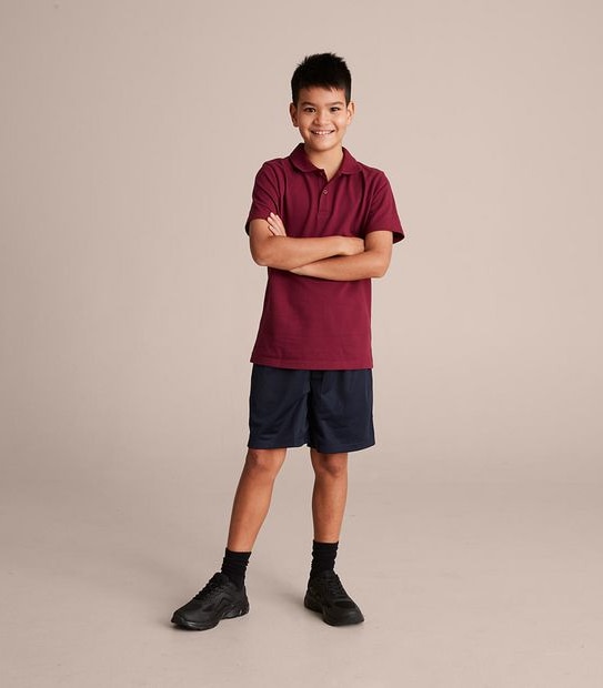 Short Sleeve School Polos