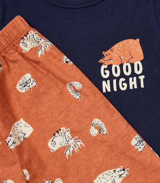 Organic Cotton Bear Pyjama Set