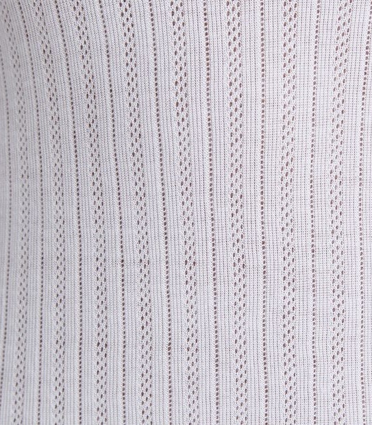 Pointelle Long Sleeve Top
