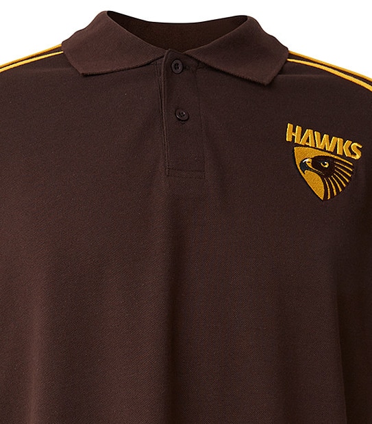 Men's Short Sleeve AFL Pique Polo - Hawthorn Hawks