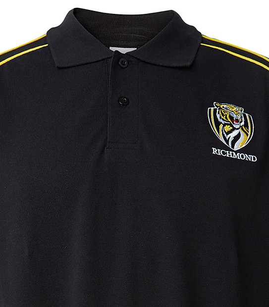 Men's Short Sleeve AFL Pique Polo - Richmond Tigers 2 of 2