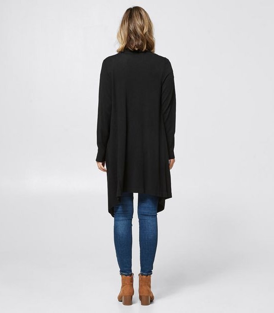 Waterfall Cardigan - Black