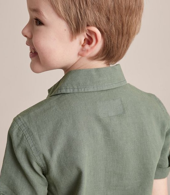 245226_02 SS SHIRT TEXTURE - DUCK GREEN
