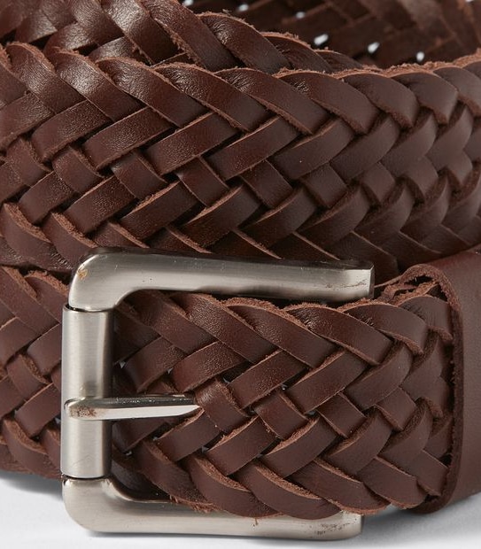 Leather Plait Belt