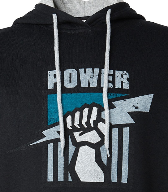 Men's AFL Retro Hooded Jumper - Port Adelaide