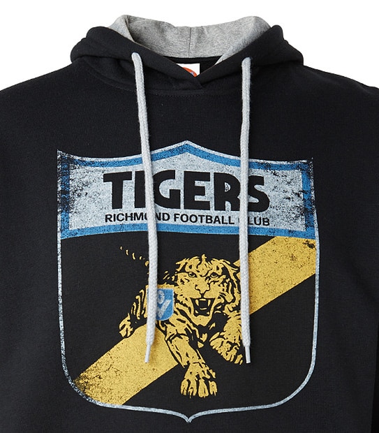 Men's AFL Retro Hooded Jumper - Richmond Tigers