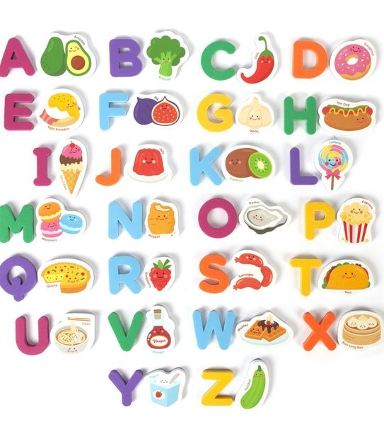 Crayola ABC Matching Magnet Set -  Foodie Garden