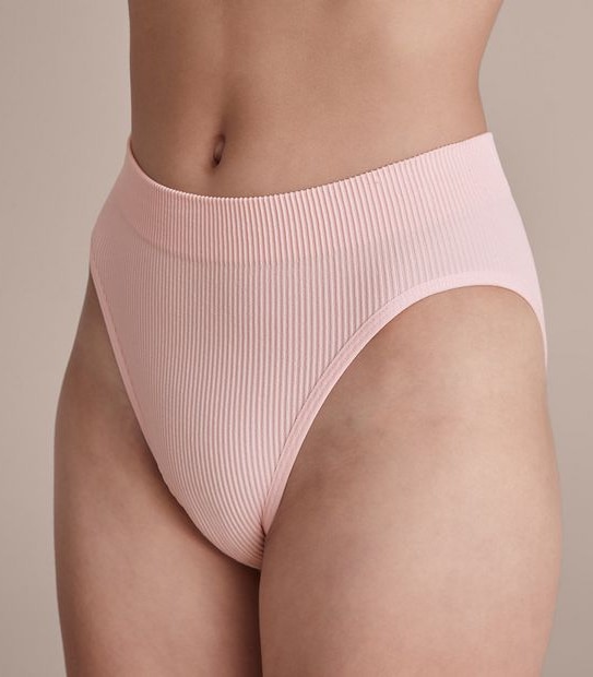 Lily Loves Ribbed Seamfree Hi-Waisted Bikini Briefs; Style: LHB02077