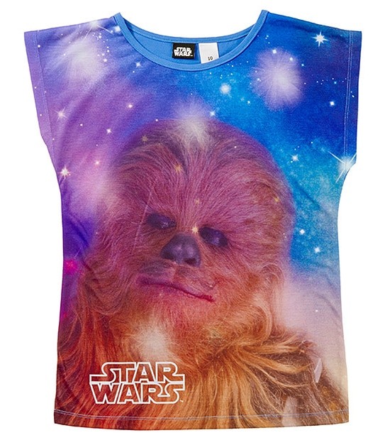 Star Wars Short Sleeve Wookie Print T-Shirt
