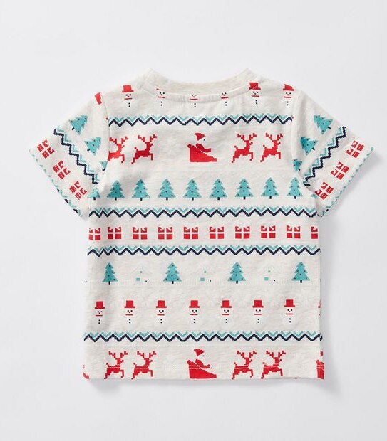 Baby Christmas Wrapping Paper Pyjama Set