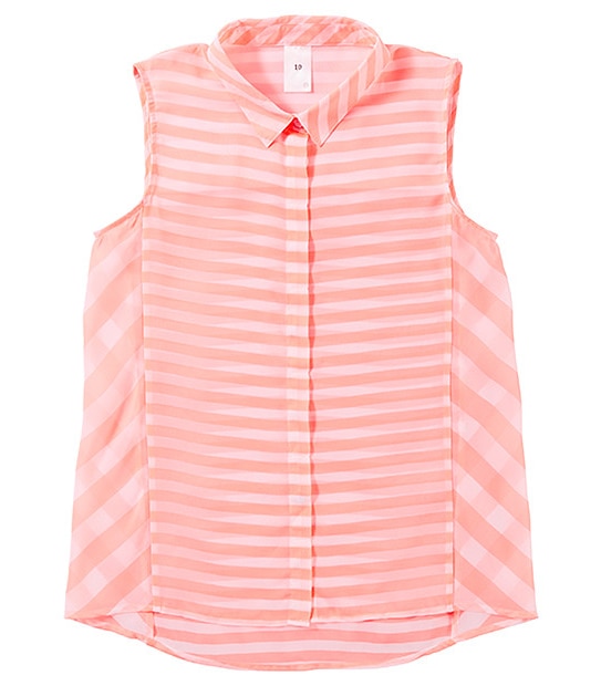 Girls' Sleeveless Panel Shirt