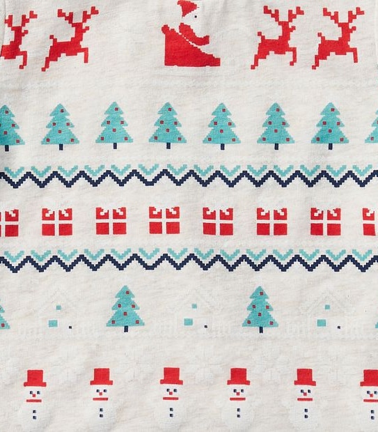 Baby Christmas Wrapping Paper Pyjama Set