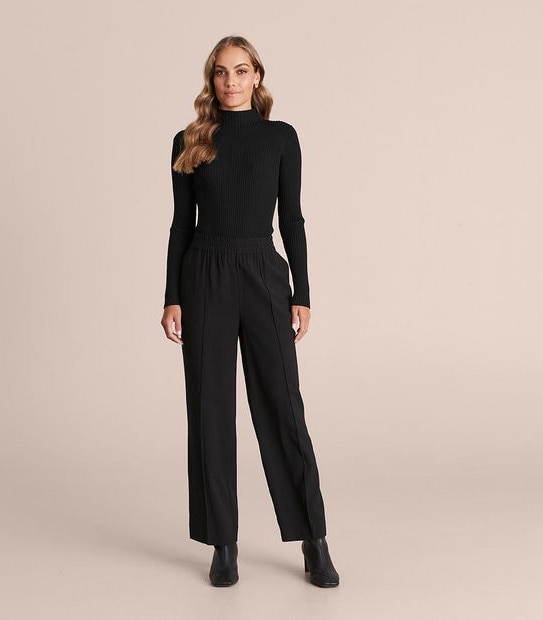 Preview High Neck Rib Knit Top