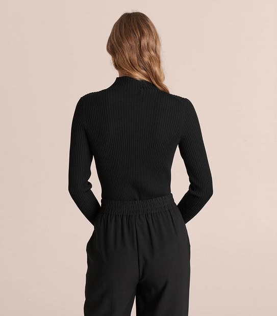 Preview High Neck Rib Knit Top
