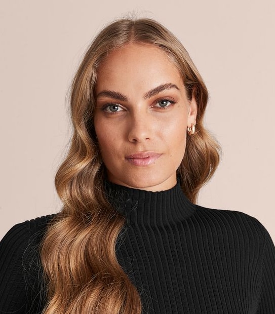 Preview High Neck Rib Knit Top