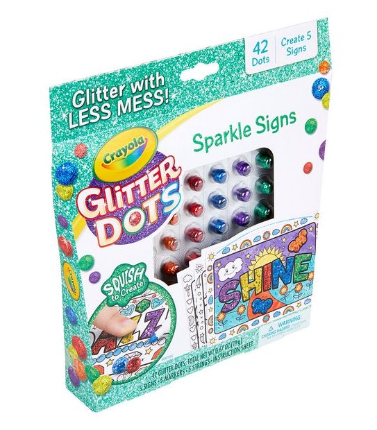 Crayola Glitter Dots Sparkle Signs