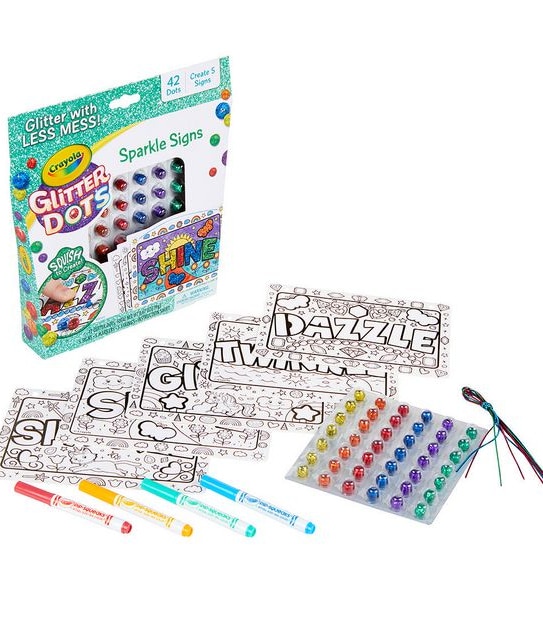 Crayola Glitter Dots Sparkle Signs