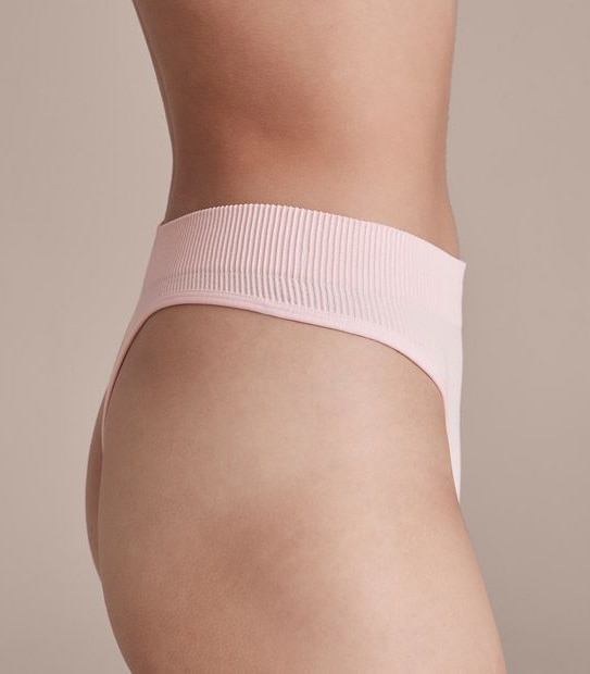 Lily Loves Ribbed Seamfree High Waisted G-String Briefs; Style: LGS02076