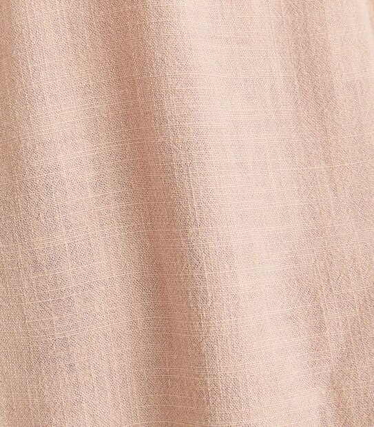 Linen Blend Woven Sleeve Blouse
