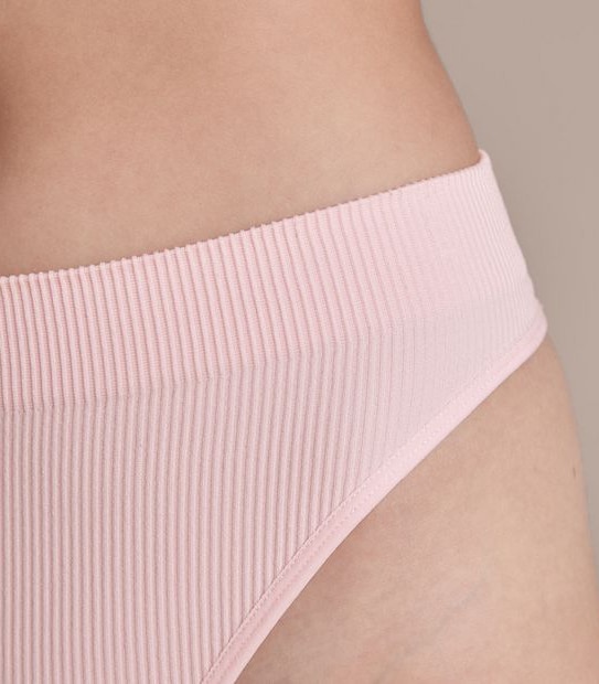 Lily Loves Ribbed Seamfree High Waisted G-String Briefs; Style: LGS02076