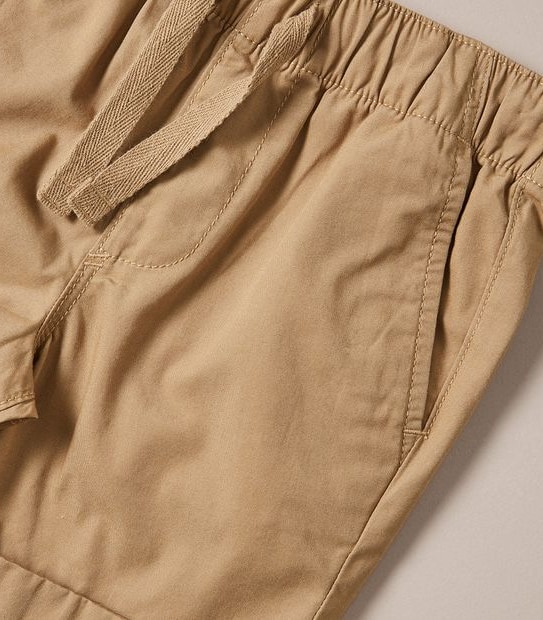 245230_00 PULL ON WOVEN SHORT - TAN