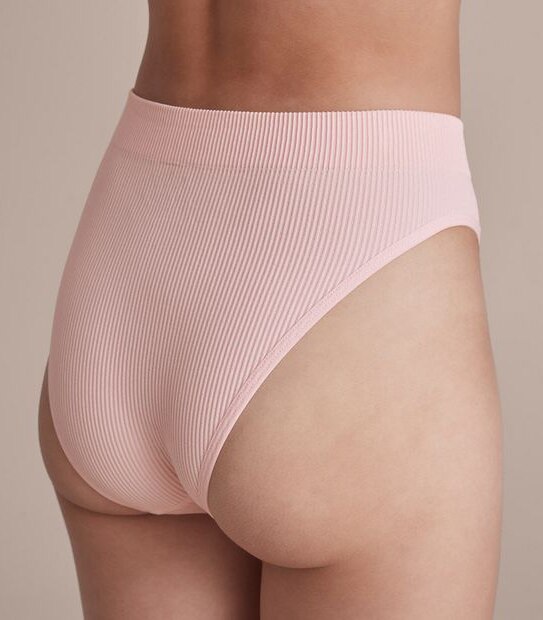 Lily Loves Ribbed Seamfree Hi-Waisted Bikini Briefs; Style: LHB02077