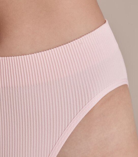 Lily Loves Ribbed Seamfree Hi-Waisted Bikini Briefs; Style: LHB02077